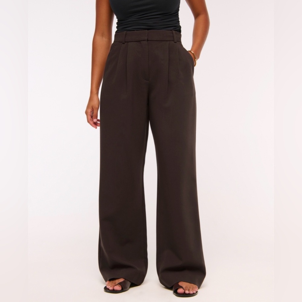 Curve Love Abercrombie & Fitch Sloane Tailored Wide Leg Pant